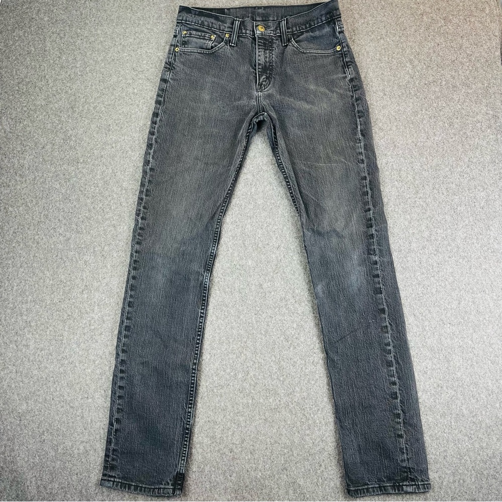 Levis 511 Jeans Mens 32x34 Black Wash Slim Straight Leg Stretch